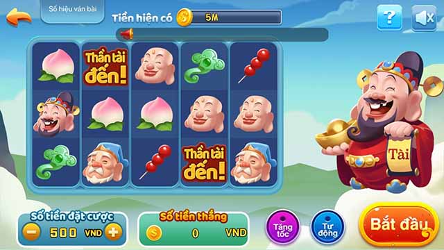 Giới thiệu chi tiết game Thần Tài Đến tại cổng game Cf68