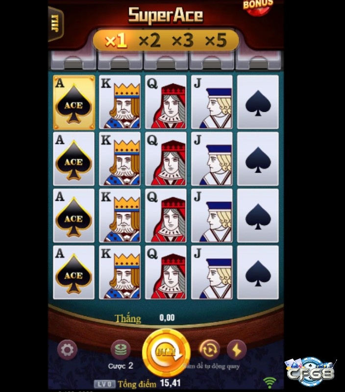 Siêu Cấp Ace là một tựa game nằm trong top game nổ hũ có đồ họa nổi bật