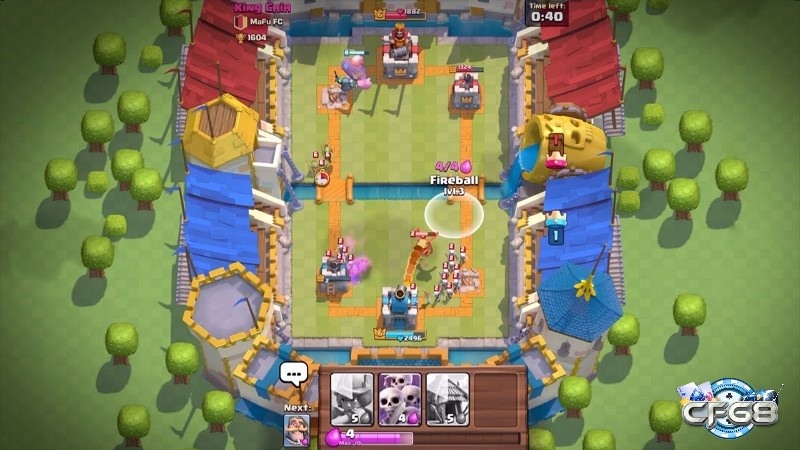 Trận đấu căng thẳng trong Clash Royale